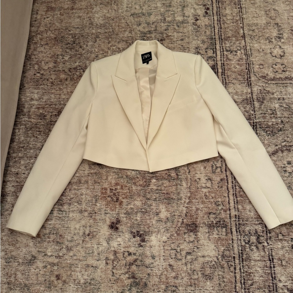 Zara cropped blazer XS